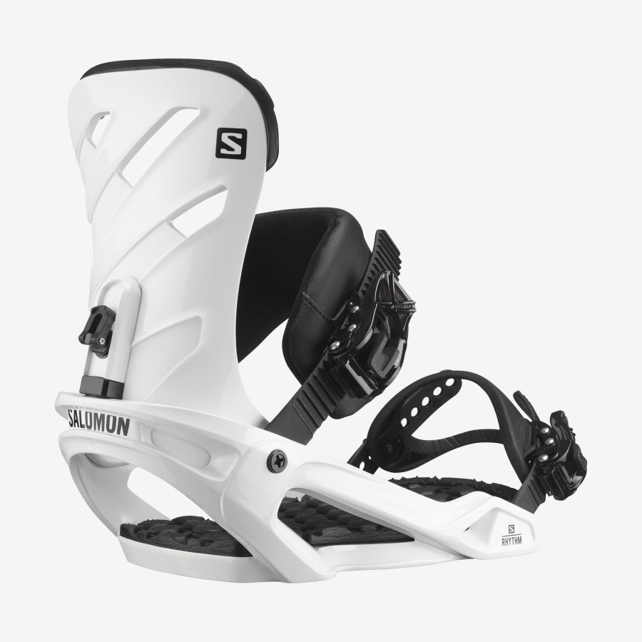 UK Unisex Snowboard Bindings Rhythm White-Black