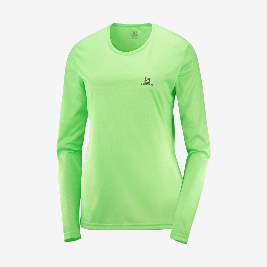 UK Women's Long Sleeve T-Shirt Agile Green Gecko-Nocturne